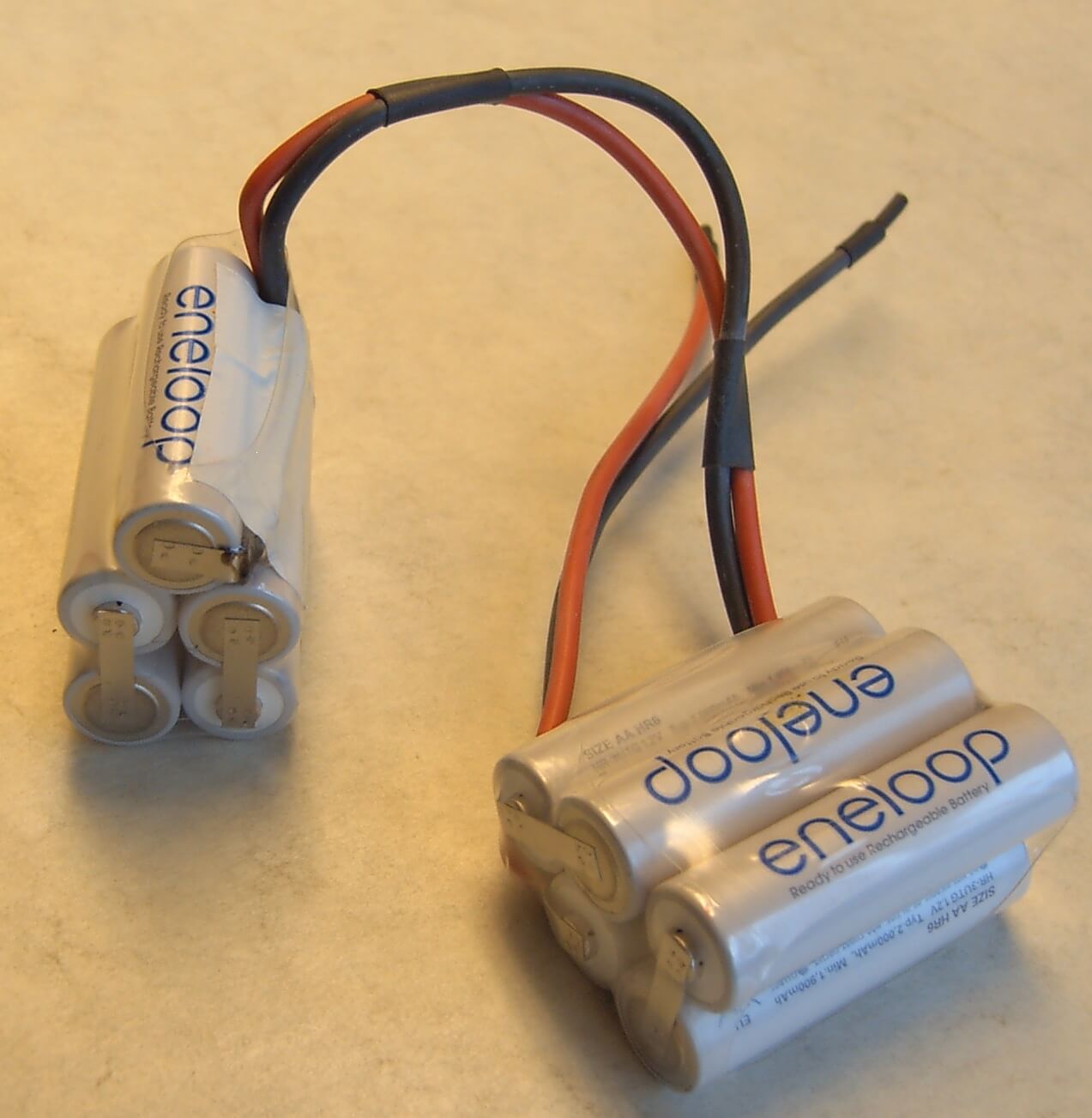 Akku-Pack 10x SANYO-Zellen, 12V/2000 2x5 Zellen,2000mAh     