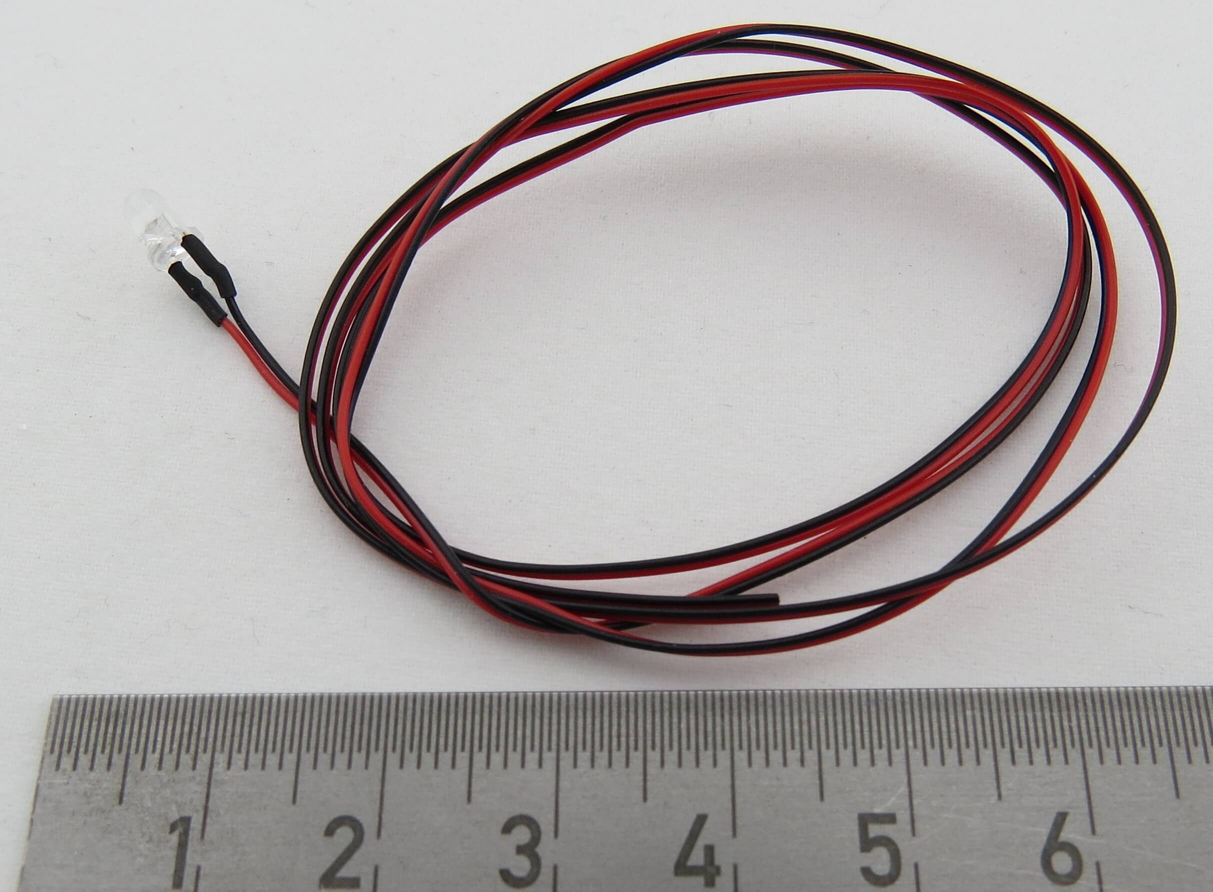 EasyBus Ersatz-LED mit 60cm Kabel. LED 3mm gelb mit 60cm