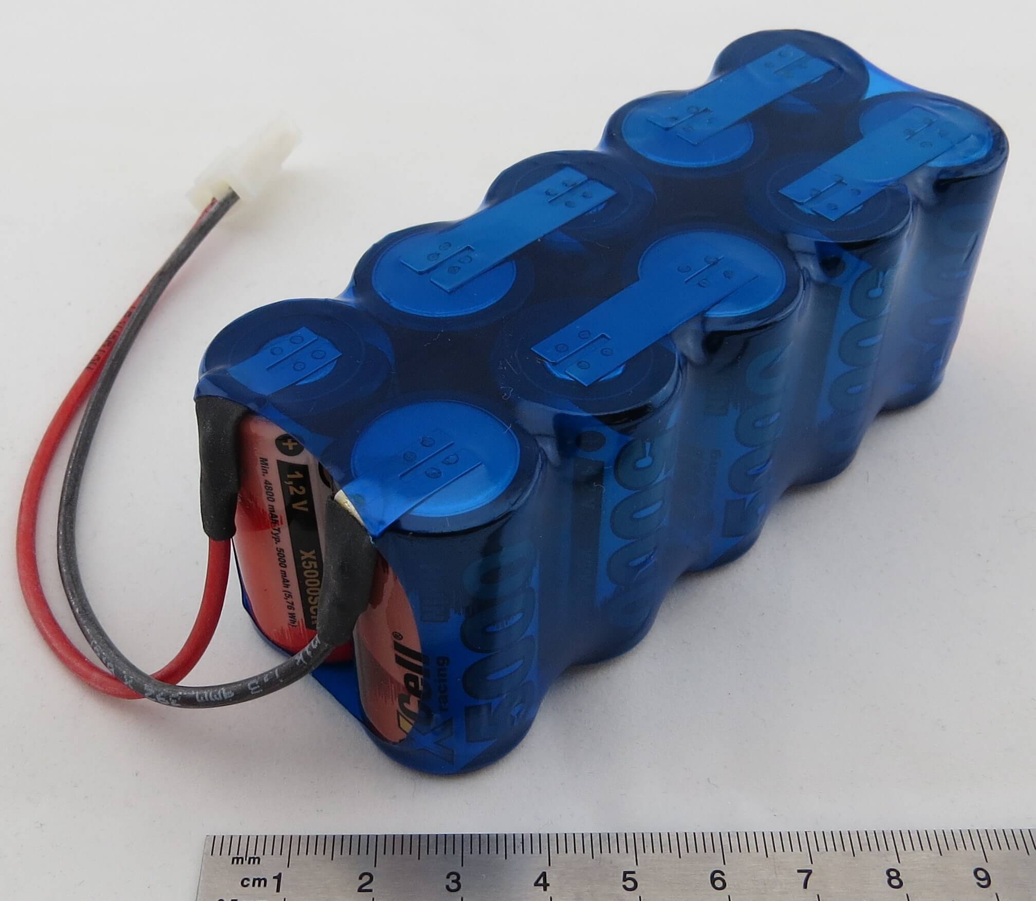 Akku-Racing-Pack mit 5000er Zellen F5x2 12V 10 Zellen,AMP   