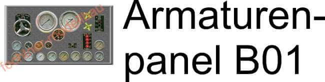 Decal/Aufkleber "Armaturenpanel" B01                        