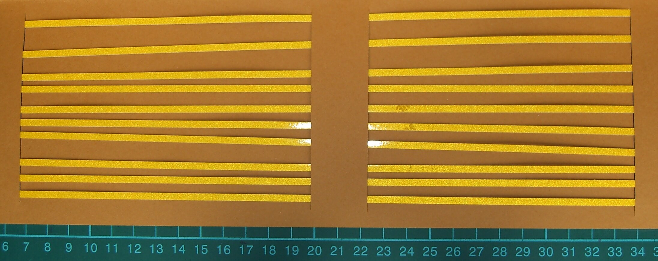 Warnstreifenset 3mm Streifenbreite, orange-reflex, ca