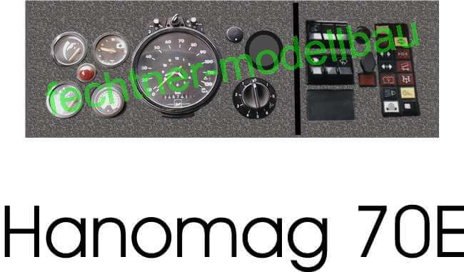 Decal/Aufkleber "Armaturenbrett" B07 für Hanomag 70E        