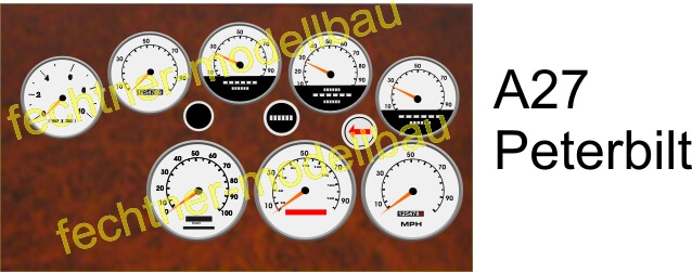 Decal/Aufkleber "Armaturenbrett" A27-8   für Peterbilt,     