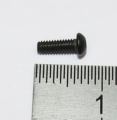 Halbrundschraube mit Innen-6kant M2x6 Stahl SW 1,3mm, schw  