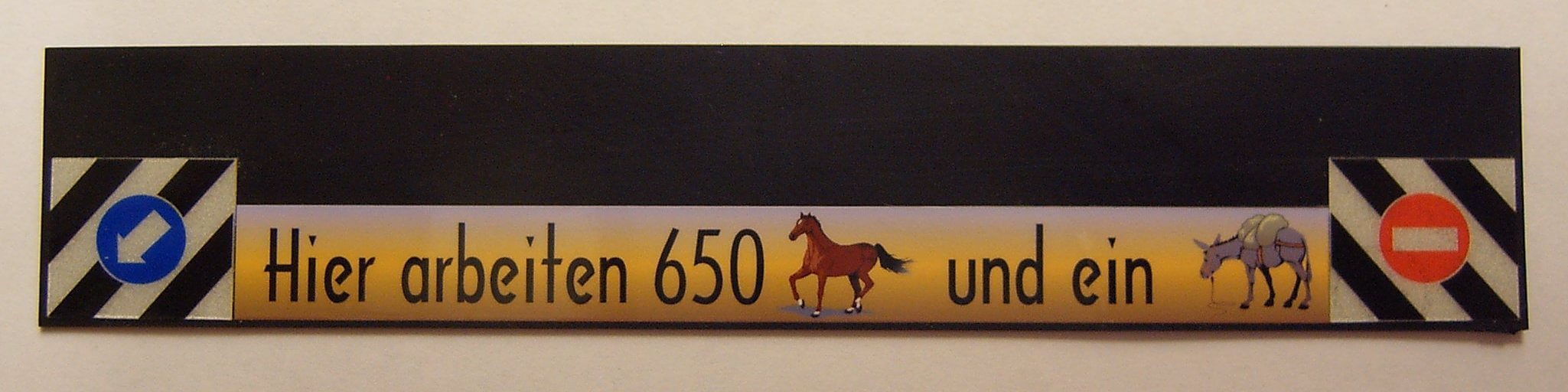 1 Schmutzfänger Nr.23 ca. 160x30x1mm mit gedrucktem Dekor   