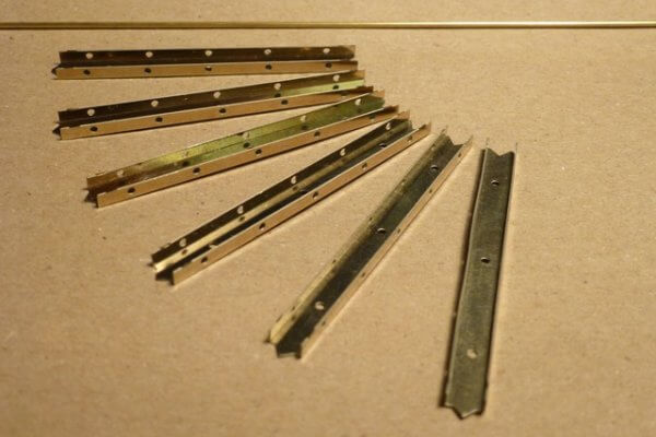 6 Stück Lastschienen-Modul, vorgebogen.  Passend zum Tamiya-