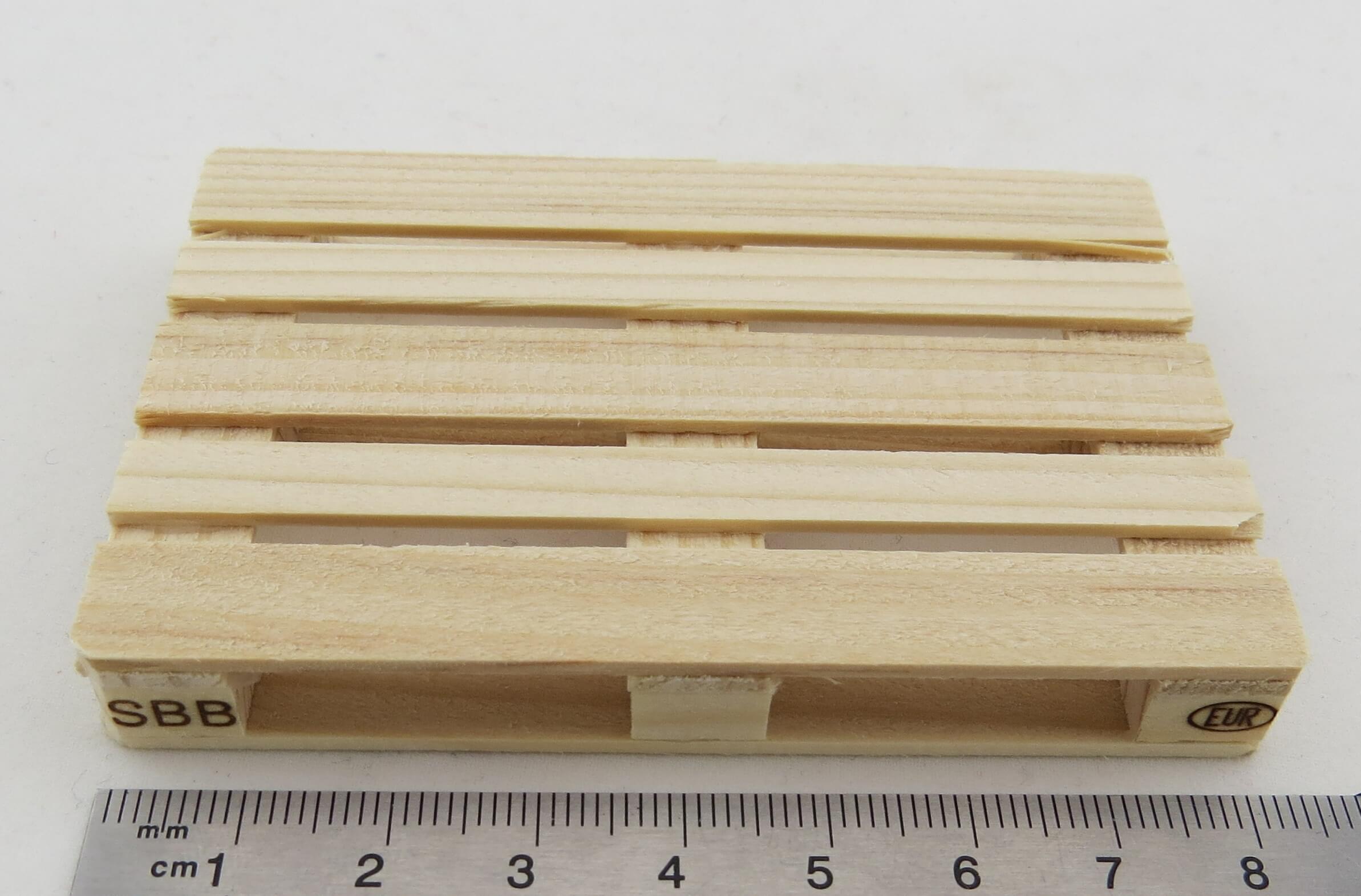 neue/unbeh.SBB-Europalette im Maßstab 1:14,5. Tamiya-Größe  