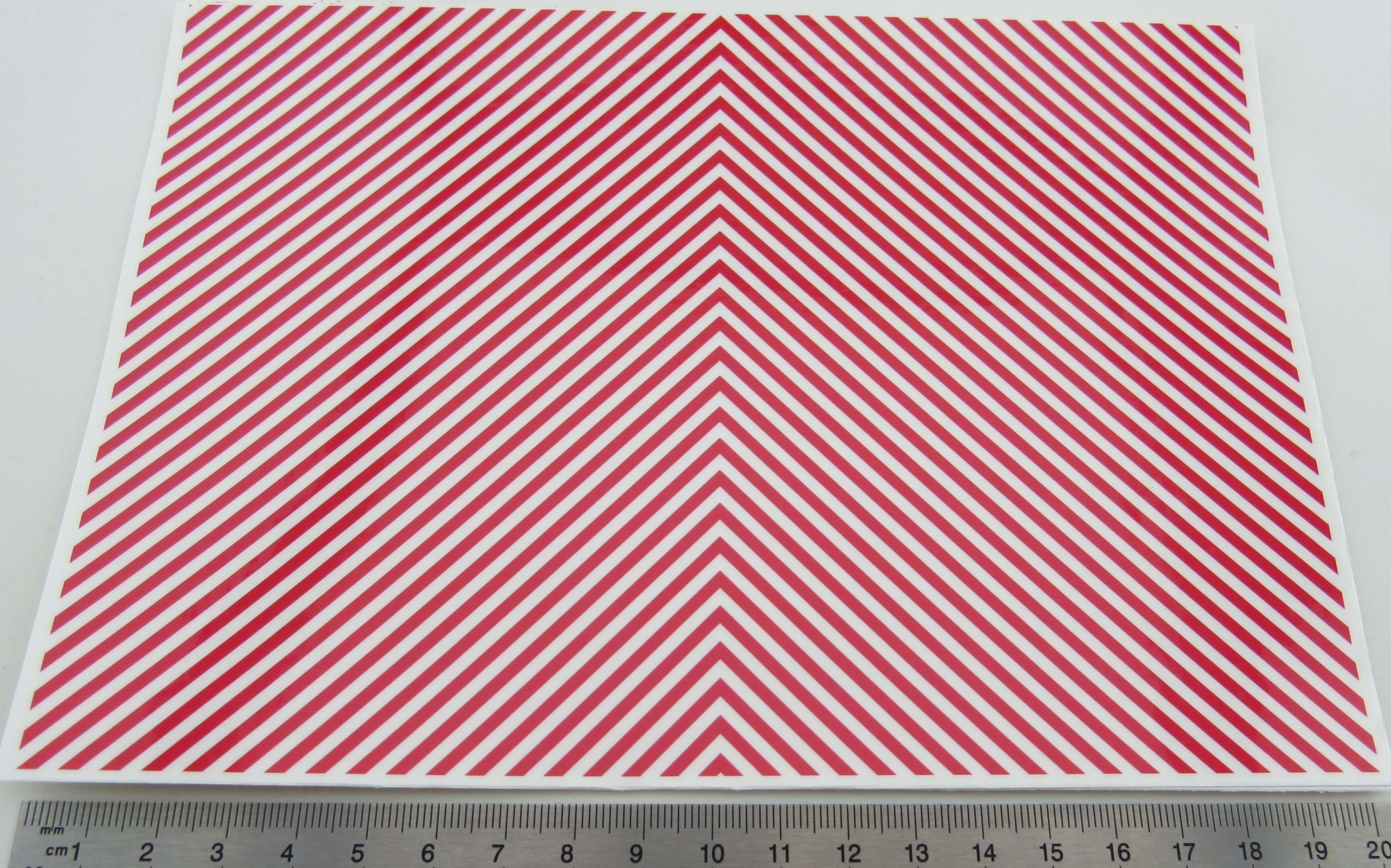 Dekorbogen Warnstreifen STANDARD ca. 200x140mm, 2mm-Streif