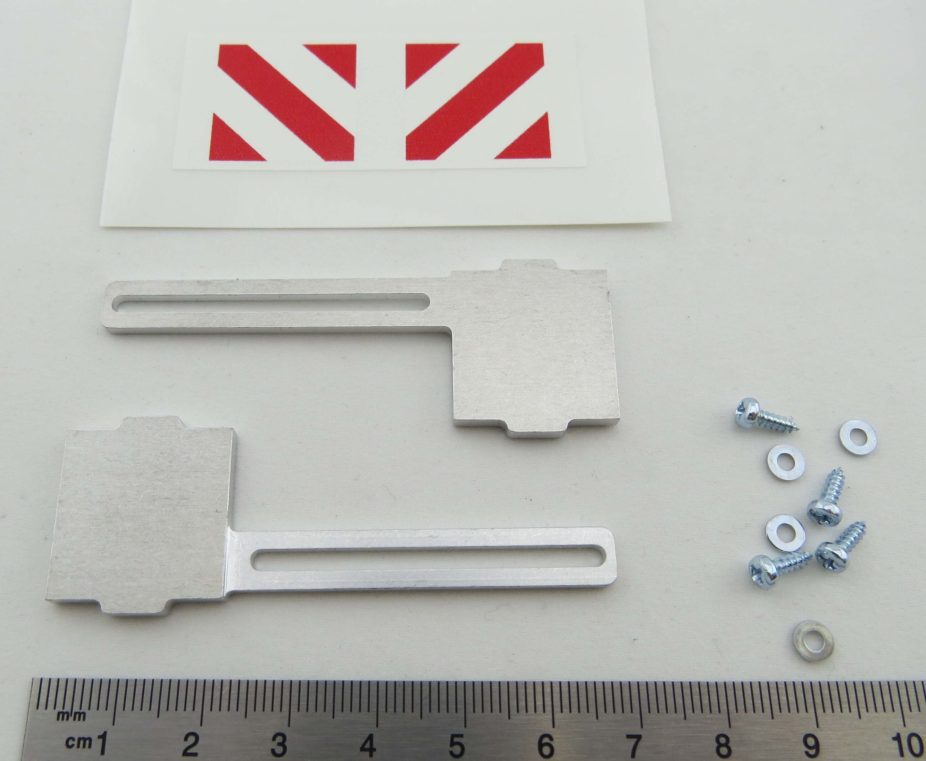 Alu-Warntafeln mit Dekor. (2 Stück). Z.B. für Tieflader     