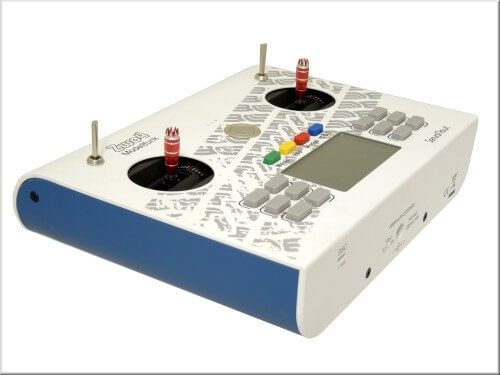 Servonaut Pultsender HS-16,Kreuzknüppel, 2,4GHz, weiß-blau