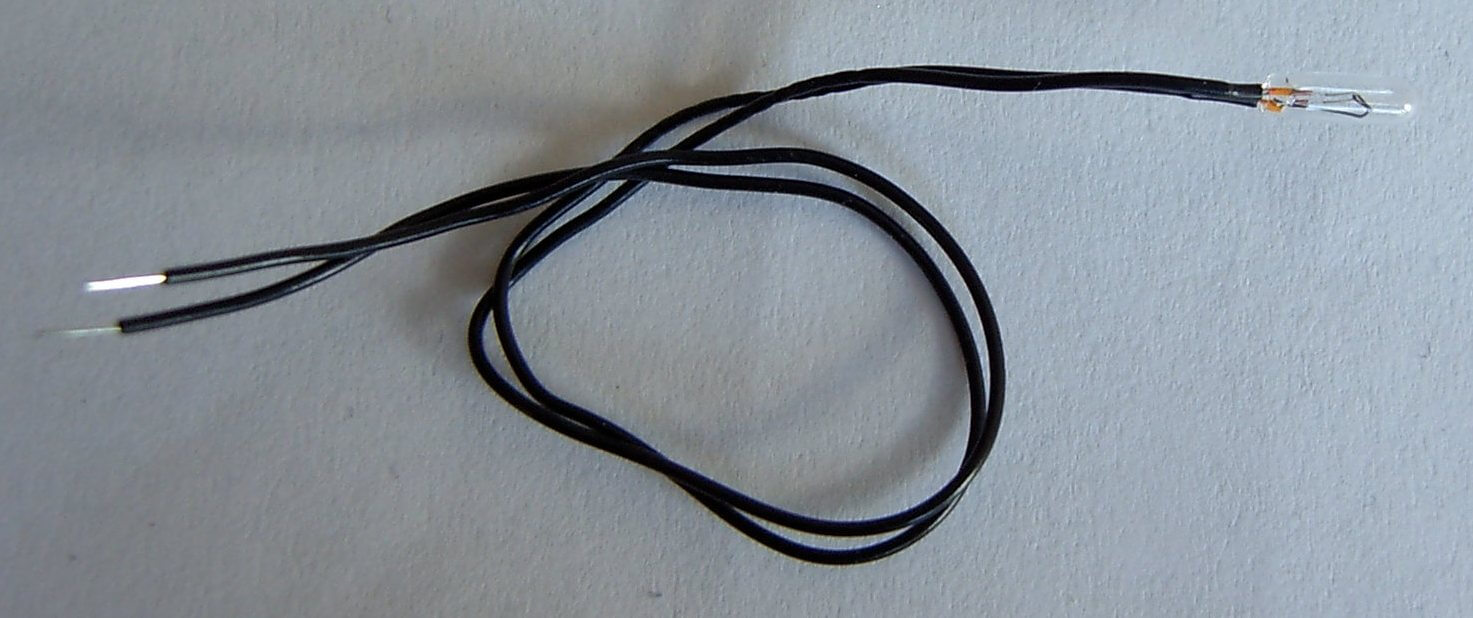 Birnchen 6V/50mA für Rundumleuchten. Glasdurchmesser ca