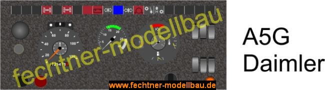 Decal/Aufkleber "Armaturenbrett" A5G für Daimler-LKW grauer 