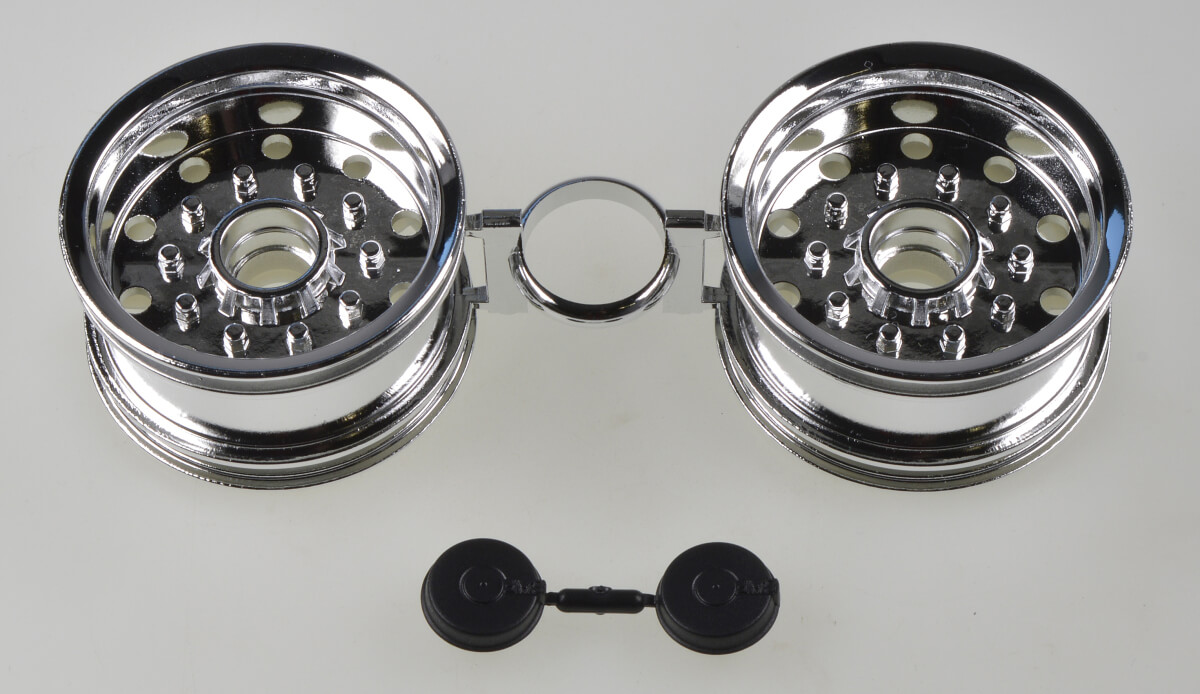 CARSON Aufliegerfelgen (2), Kunststoff verchromt, für Tami  