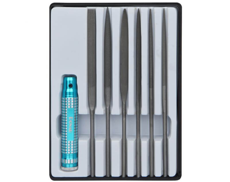 1 Feilensatz Nadelfeilen in Sichtverpack ung. 6 Feilen