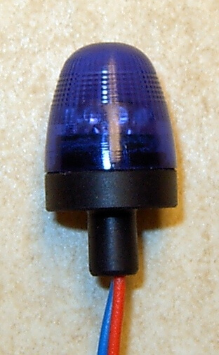 Rundumleuchte, blau, mit integrierter Elektronik u