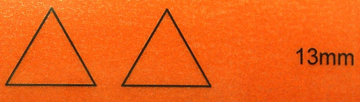 Decal/Aufkleber 1 Satz Rückstrahler 13mm aus                