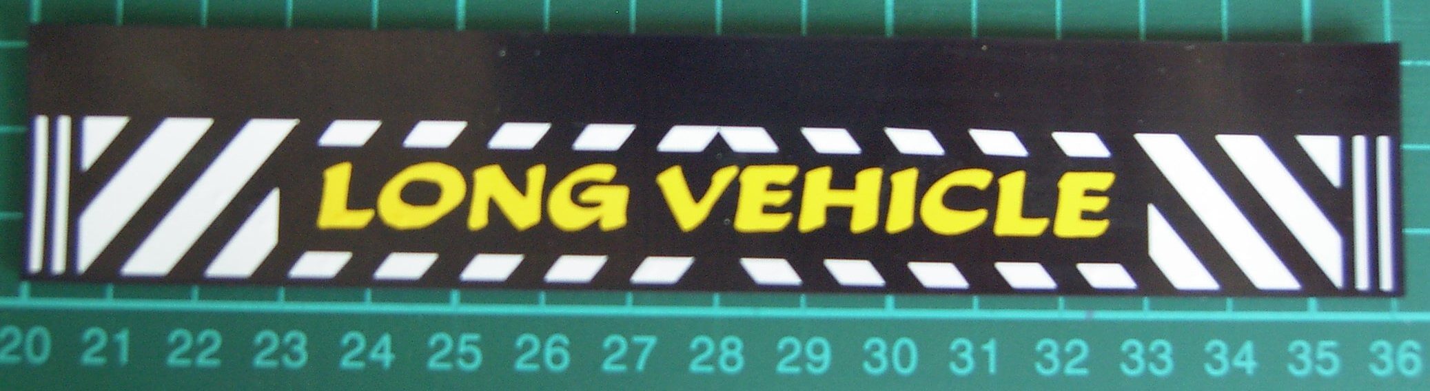 1 Schmutzfänger Nr.2 ca. 160x30x1mm mit  geplottetem Text   