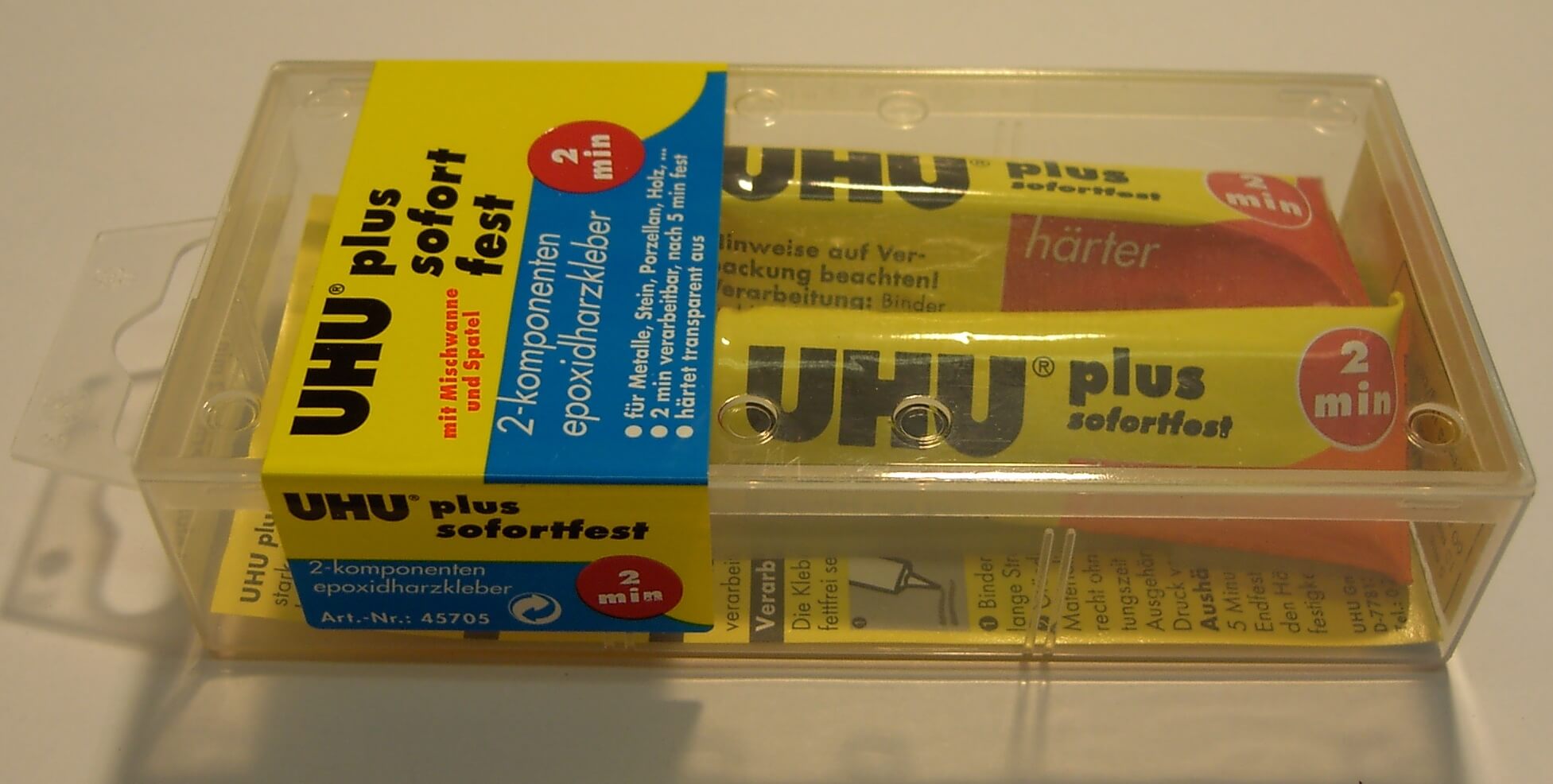 UHU plus sofortfest, Epoxidharz-Kleber   35gr.-Packung      