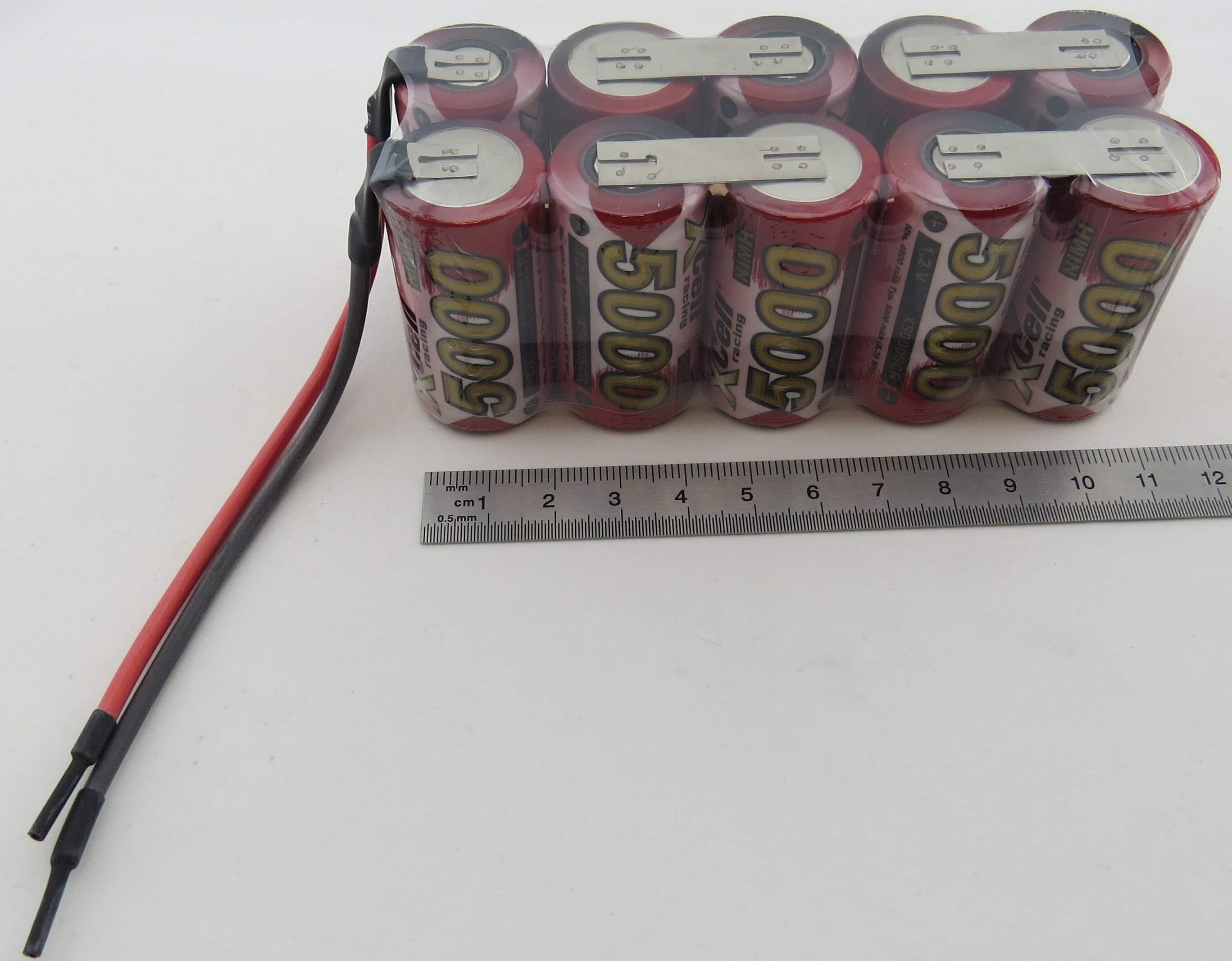 Akku-Racing-Pack mit 5000er Zellen, 12V 10 Zellen, SUB-C,