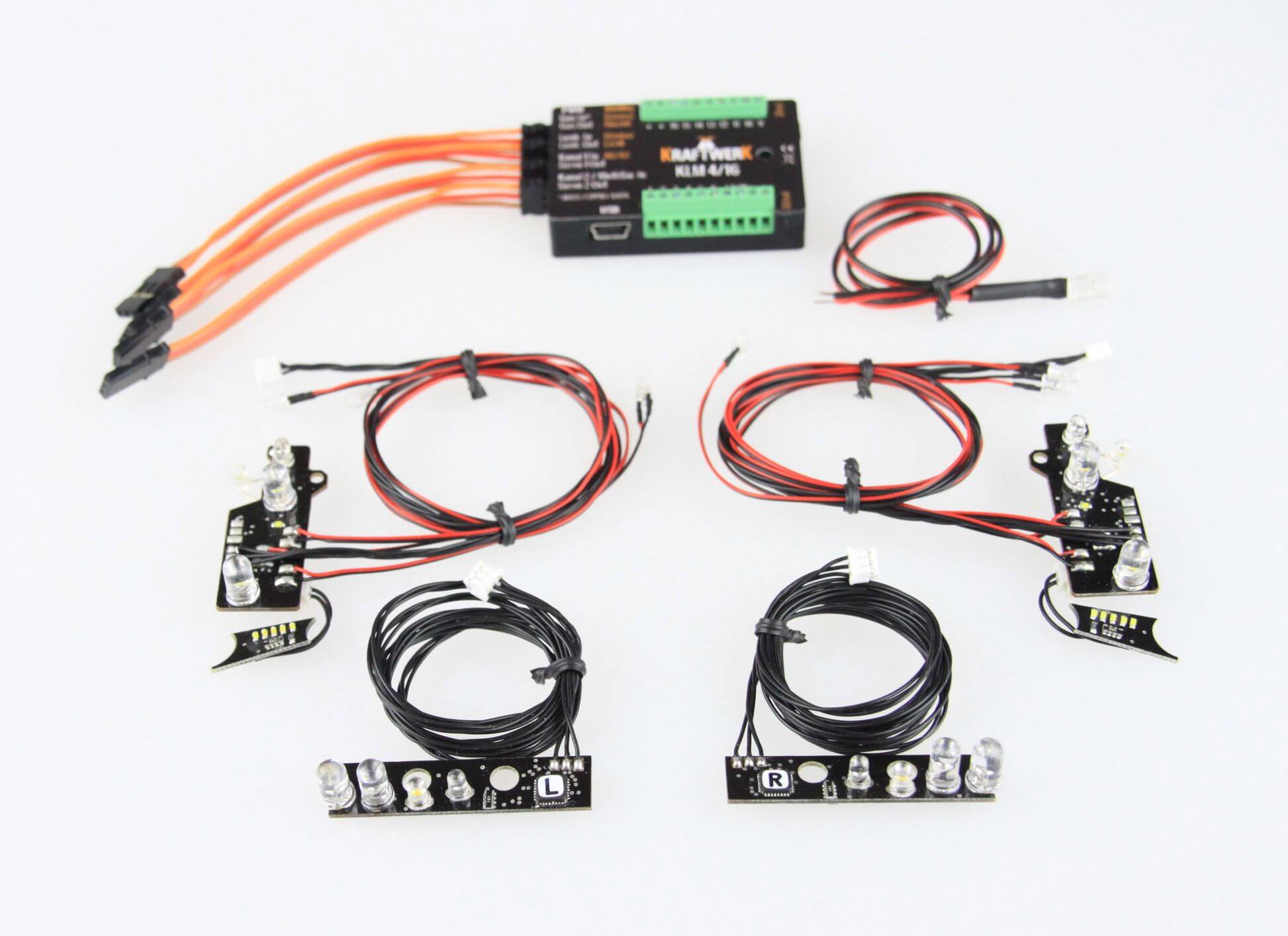 EasyBus Lichtanlage KLM 4/16 TAMIYA MB Actros 1851          