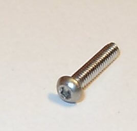 Halbrundschraube mit Innen-6kant M2 x 10 VA/Niro SW 1,3mm