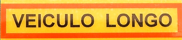 Aufkleber REFLEX-Warnschild "VEICULO LO" aus                