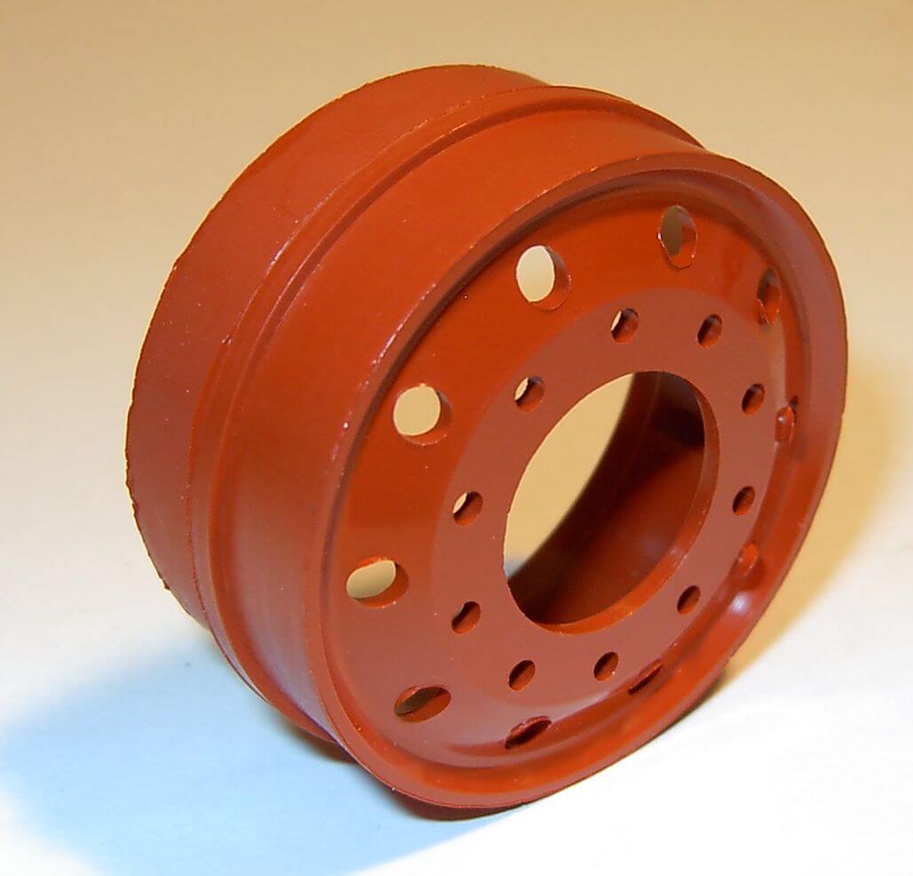 Eurofelge Rundloch, Kunststoff,rot-braun WDC-Maßstab        