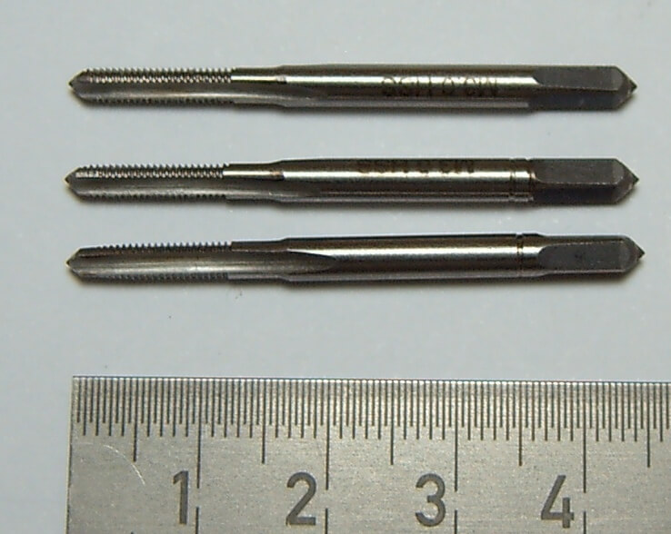 Hand-Gewindebohrer HSS M3,0 DIN352, 3er Satz (Vor-,         