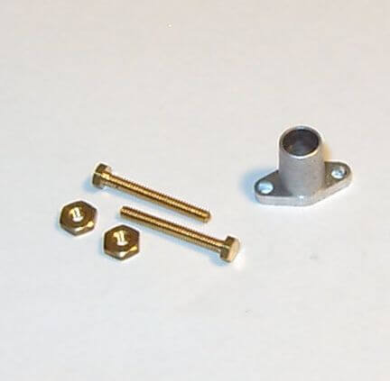 Universalhalter 1/16 oval 3mm 1 Stück mit Schrauben und
