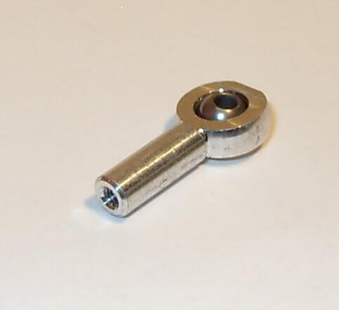 1 Gelenkkopf M3, Kugelbohrung 2,0mm Kopf aus Alu,           