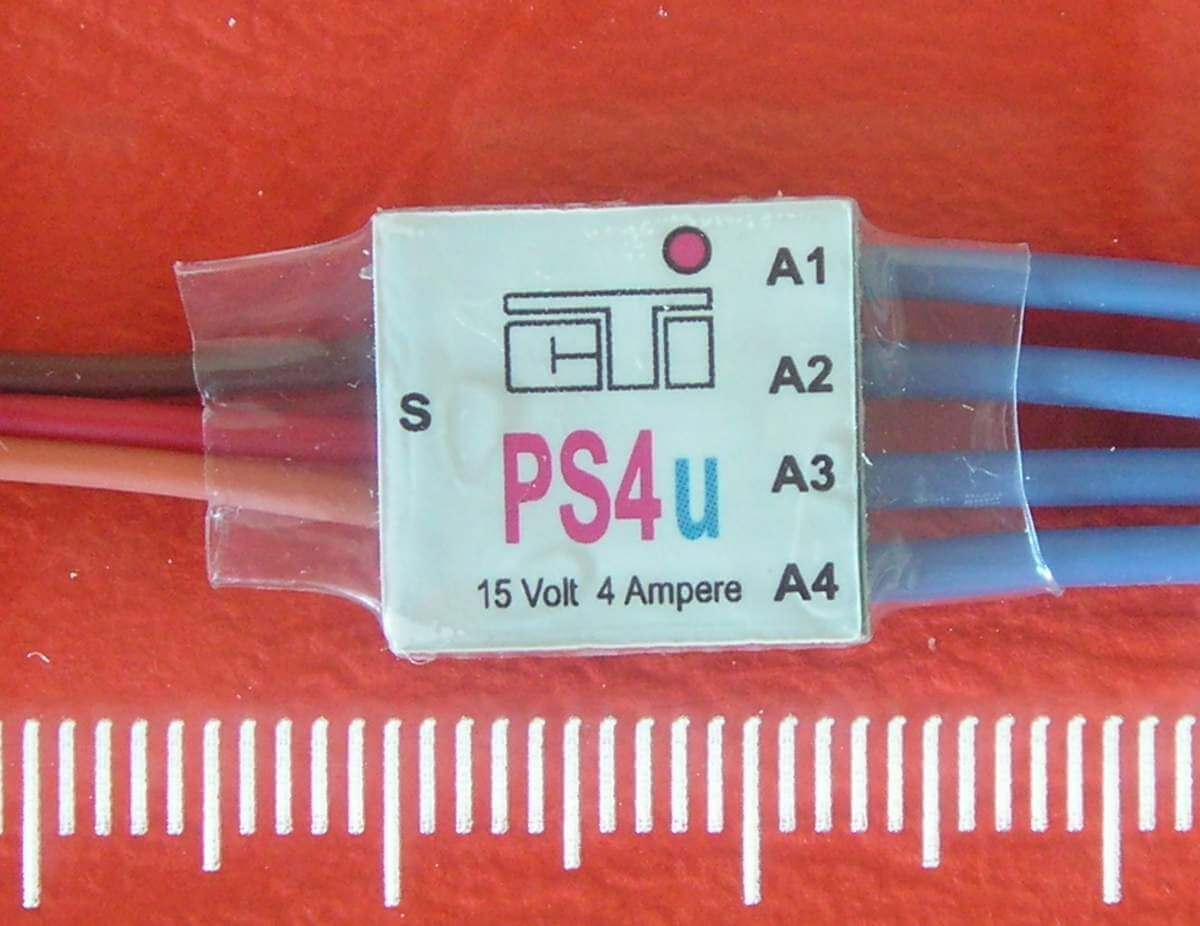 Memoryschalter PS4u mit 4x 4A-Ausgang 4x Ein/Aus-Funktion   