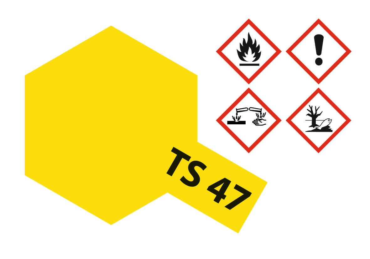 1x Sprühlack-Dose 100ml, Chromgelb,glänzend, TS-47          