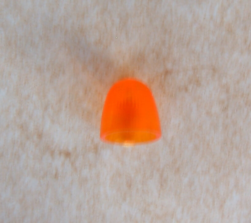 Ersatzhaube f. Rundumleuchte,orange 1:16 rund, Glashöhe     