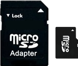 Micro-SD-Karte 32GB mit SD Adapter                          