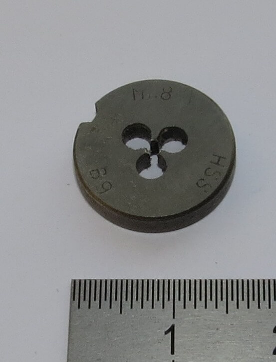 1x Schneideisen DIN 223B HSS M1,8. 16mm Außendurchmesser