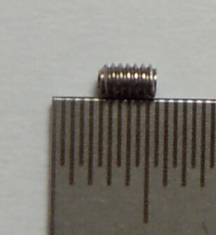 Gewindestift A2 M2x3mm mit Ringschneide  Innensechskant,    