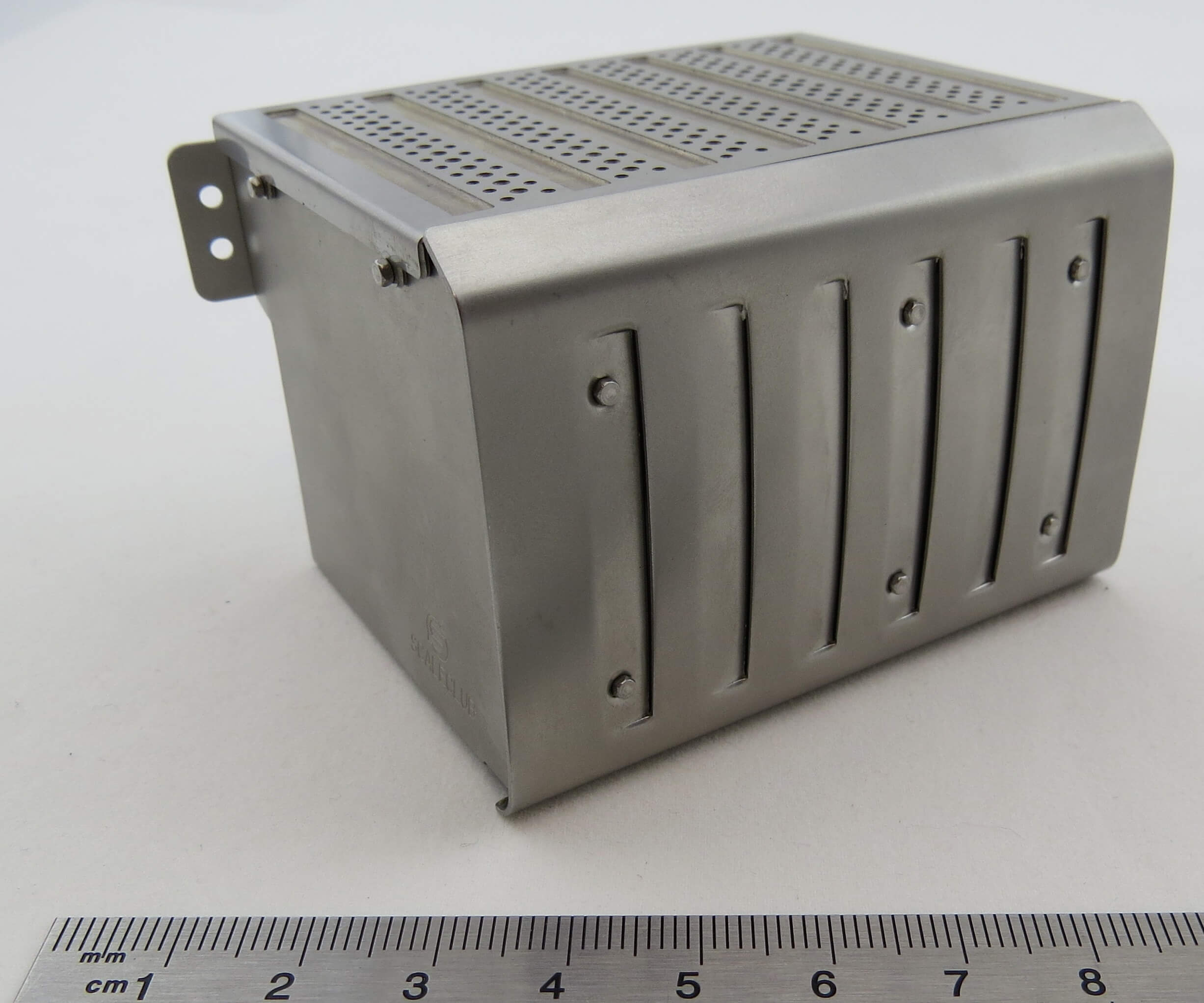 Auspuff, aus V2A, passend zu Mercedes-Benz Tamiya-Fahrwerk  