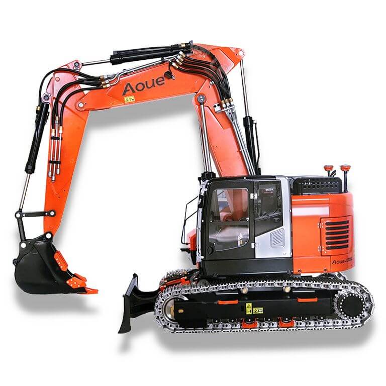 1:14 Kurzheck-Bagger ET26L mit Verstellausleger u Räumschild