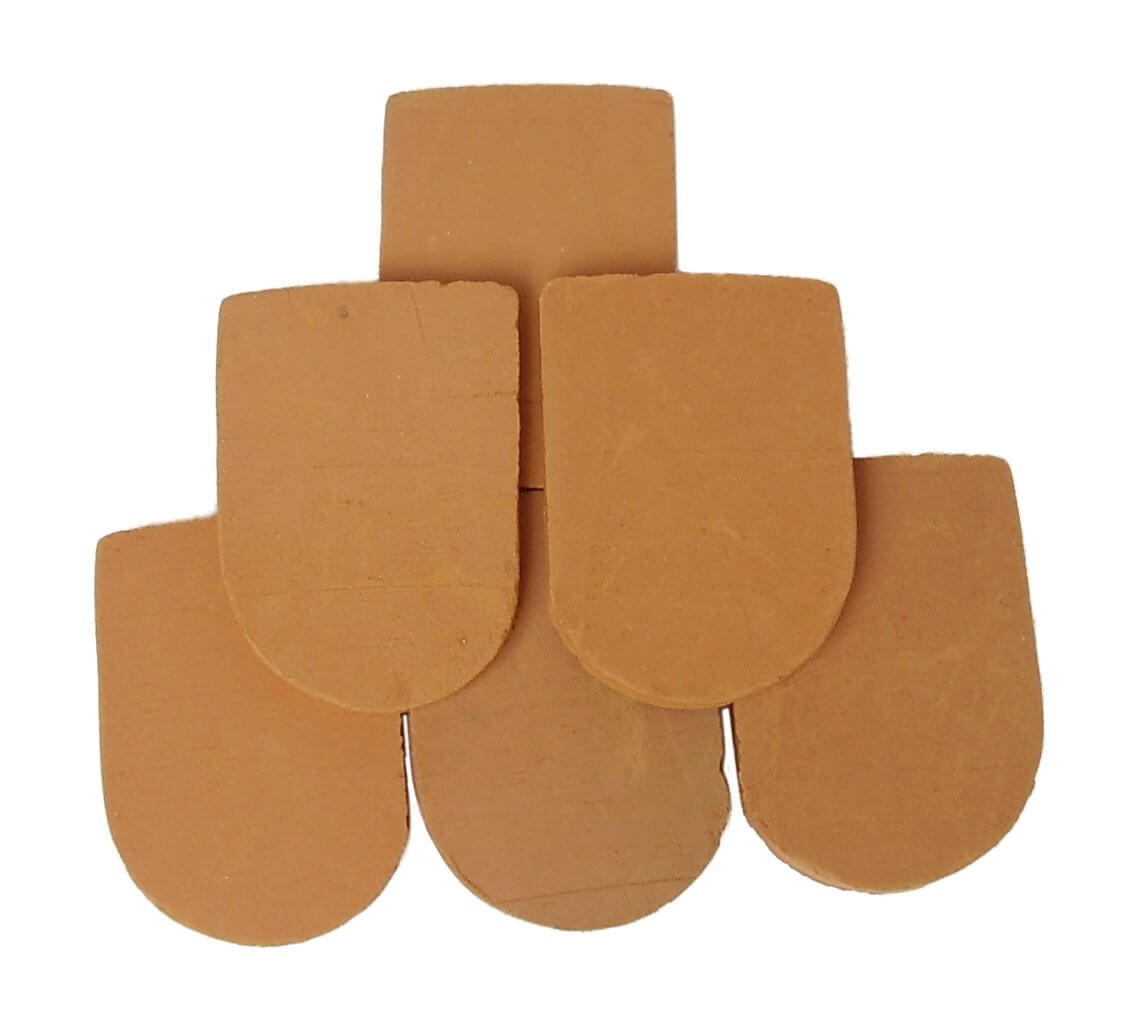 Dachziegel ca.27x19mm, rot, Beutel mit 150 Stück            