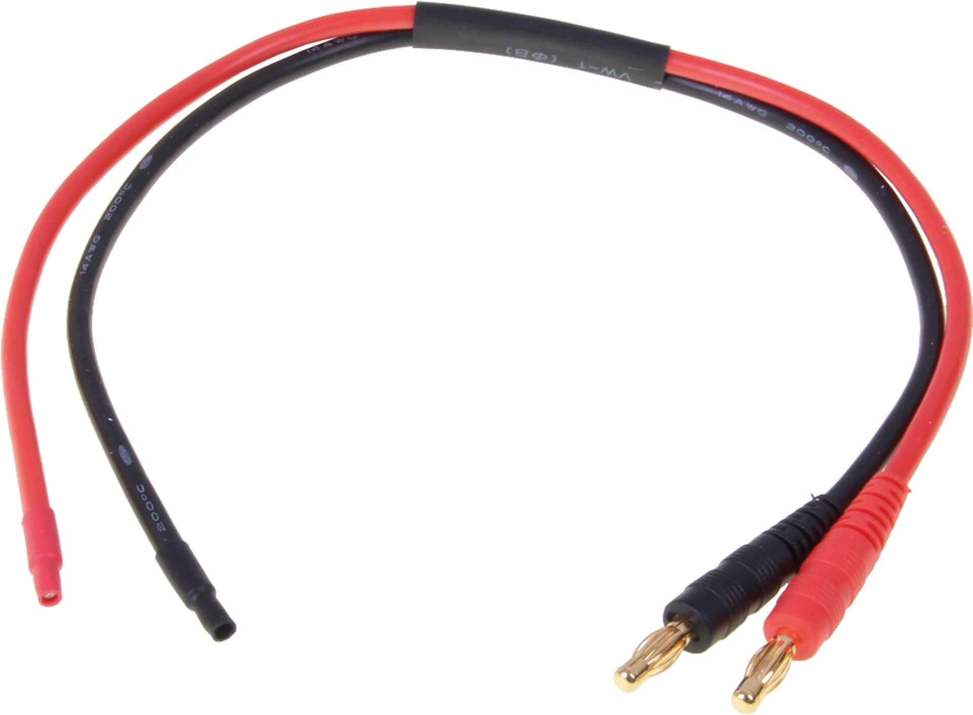 Ladekabel Bananen-Stecker/offenes Ende ca. 30cm Kabel 14AW  