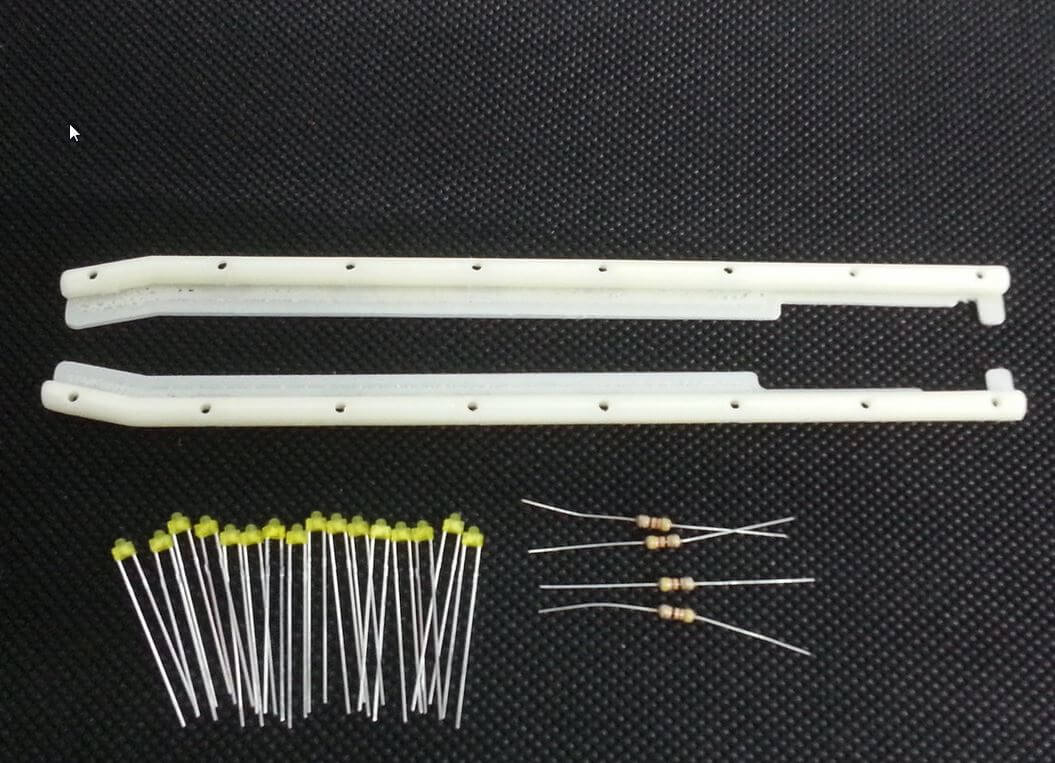 SideBar-Set für MAN-2achser von Tamiya. Material: ABS