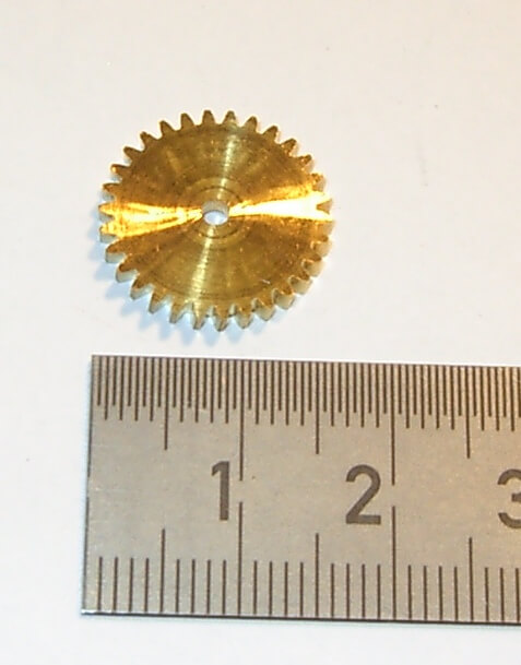 Schneckenrad 30 Zähne Modul 0,5 Aeronaut 583730 Bohrung 2mm 