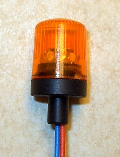 Rundumleuchte, orange, mit integrierter  Elektronik u       