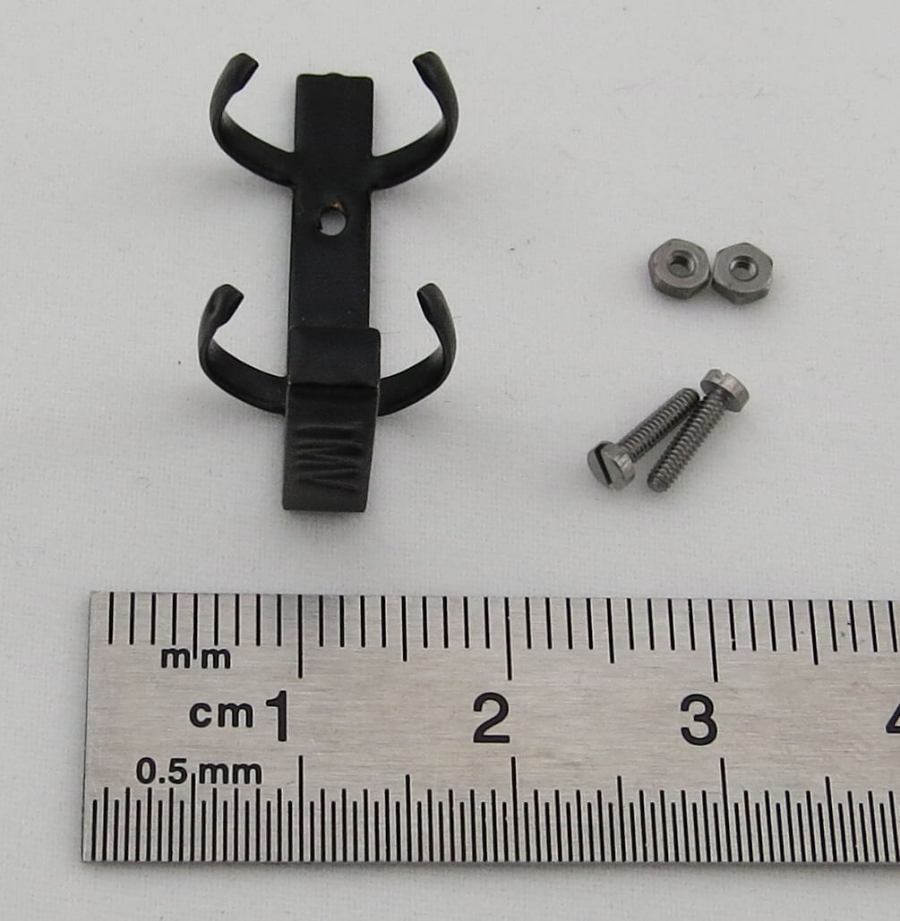 1 FERTIGER Feuerlöscher-Halter, Tamiya-Größe, schwarz