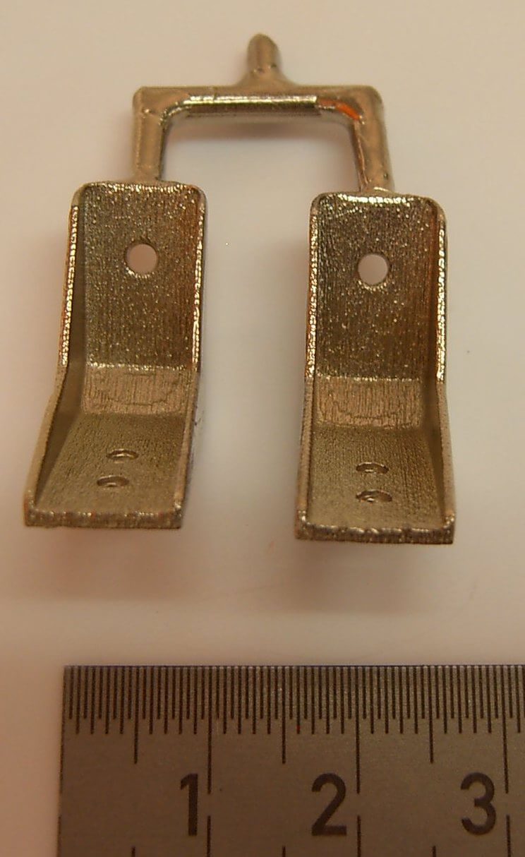 Stoßdämpferaufnahme 2 Stück am Giesast,  hochfester         