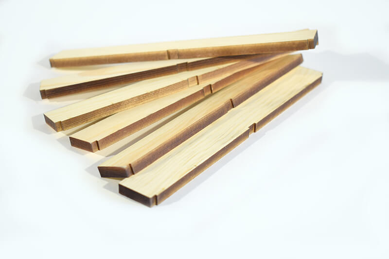 Nooxion Broshuis 2+5 Verbreiterung, Echtholz (6 Stück)      