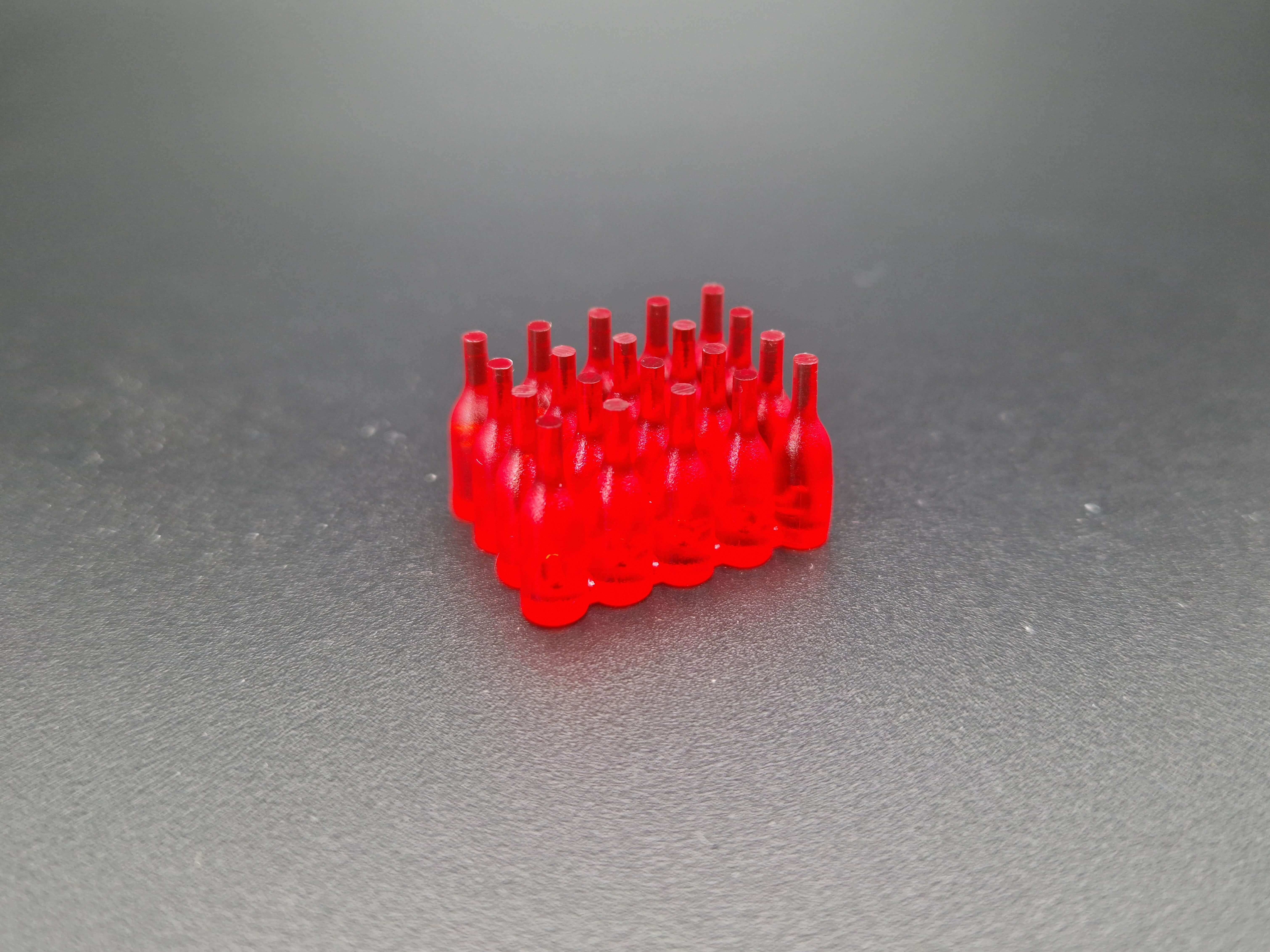 FineLine Flaschenblock (20) 1:16, 15mm hoch rot