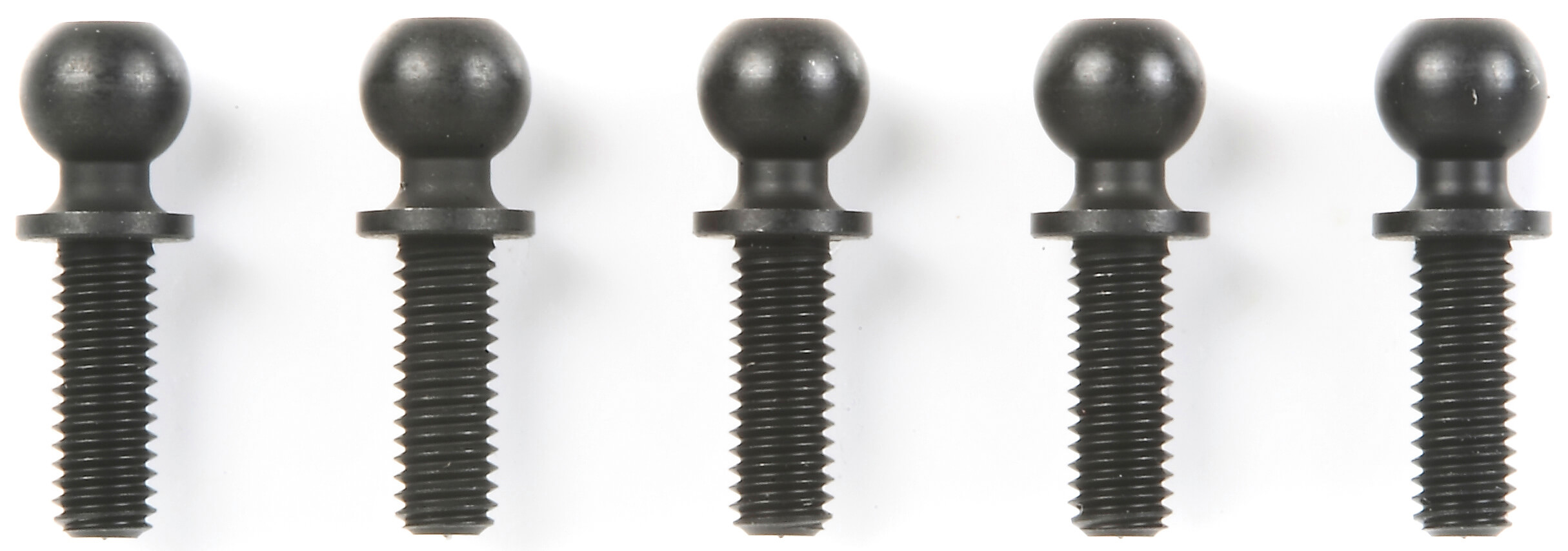 5x Kugelkopf 5x8mm, Gesamtlänge 14mm, Stahl. M3 Gewinde     