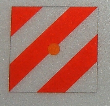 1 Parktafel, linksweisend, REFLEKTIEREND mit angedeutetem   