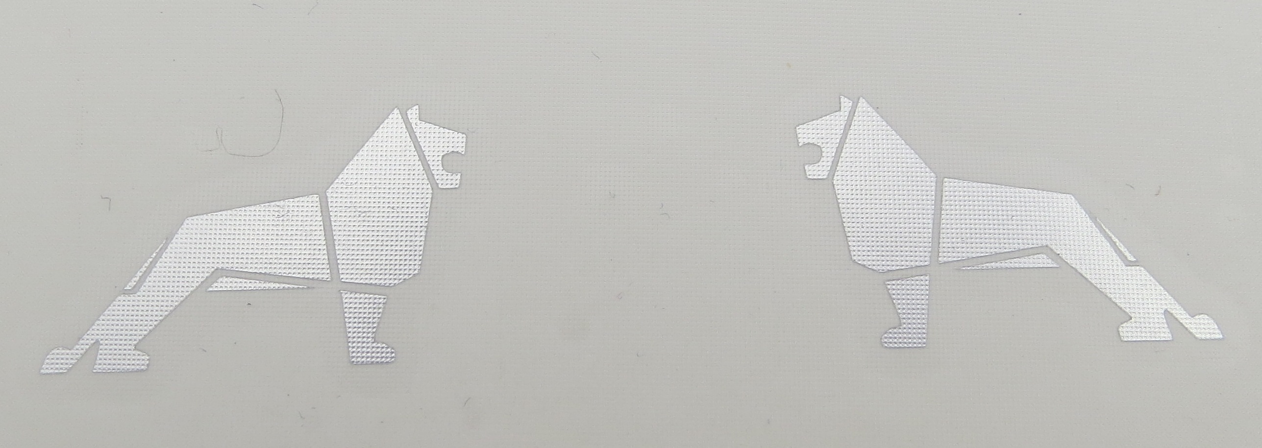 Chromdecal, fertig aus Chromfolie - selbstklebender Folie - 